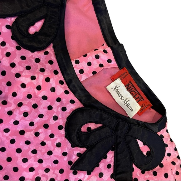 Super Rare Vintage Valentino Night- Silk Damask Polka Dot Dress. - Picture 4 of 10